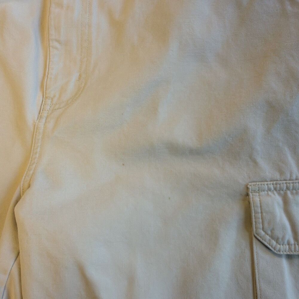 VTG Chaps Ralph Lauren Stone Cargo Shorts W36 Y2K Skater Street Gorpcore Dad - Picture 16 of 16
